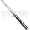 SKM 13" Italian Stiletto Sim Dark Horn Automatic Knife - Bayonet