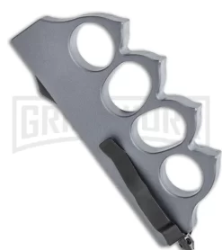 Atomic 1918 Gray OTF Automatic Knuckle Knife - Dagger Two-Tone -Knives Sale Online Shop 1918 Gray OTF Auto Knuckle Knife Dagger TT GX 36283 jr side large