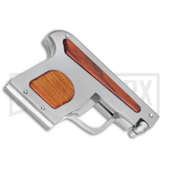 AGA Campolin Cocobolo Automatic Gun Knife - Satin Plain -Knives Sale Online Shop AGA Campolin Automatic Gun Knife Cocobolo GX 33672 ns side large