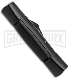 AKC 007 Concord Black OTF Automatic Knife - Dagger Gold Plain -Knives Sale Online Shop AKC 007 Concord Dagger OTF Auto Black Gold BP 28946 jr side large