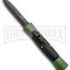 AKC 007 Concord Green/Black OTF Automatic Knife - Dagger Black