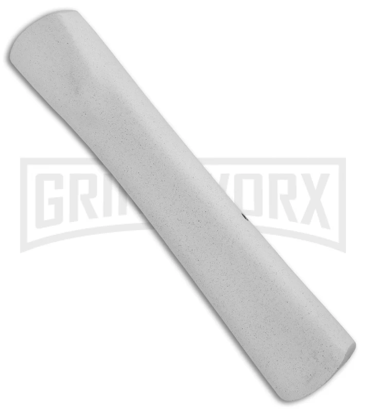 AKC Concord White/Black OTF Automatic Knife - Tanto Satin Plain 2 AKC Concord White/Black OTF Automatic Knife - Tanto Satin Plain - Image 2