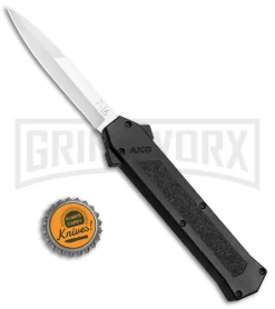 AKC F-16 Black D/A OTF Automatic Knife - Bayo Satin Plain -Knives Sale Online Shop AKC F 16 Black DA OTF Bayo Satin Plain BP 23852 jr bottlecap large