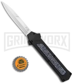 AKC F-16 Weave D/A OTF Automatic Knife - Bayo Satin Plain -Knives Sale Online Shop AKC F 16 DA Bayo OTF Auto Knife Weave Satin BHQ 131607 jr bottlecap large