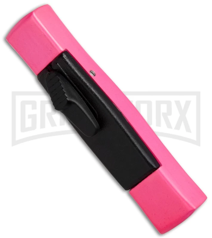 AKC Minion Concord Hot Pink OTF Automatic Knife - Flat Satin Plain 2 AKC Minion Concord Hot Pink OTF Automatic Knife - Flat Satin Plain - Image 2
