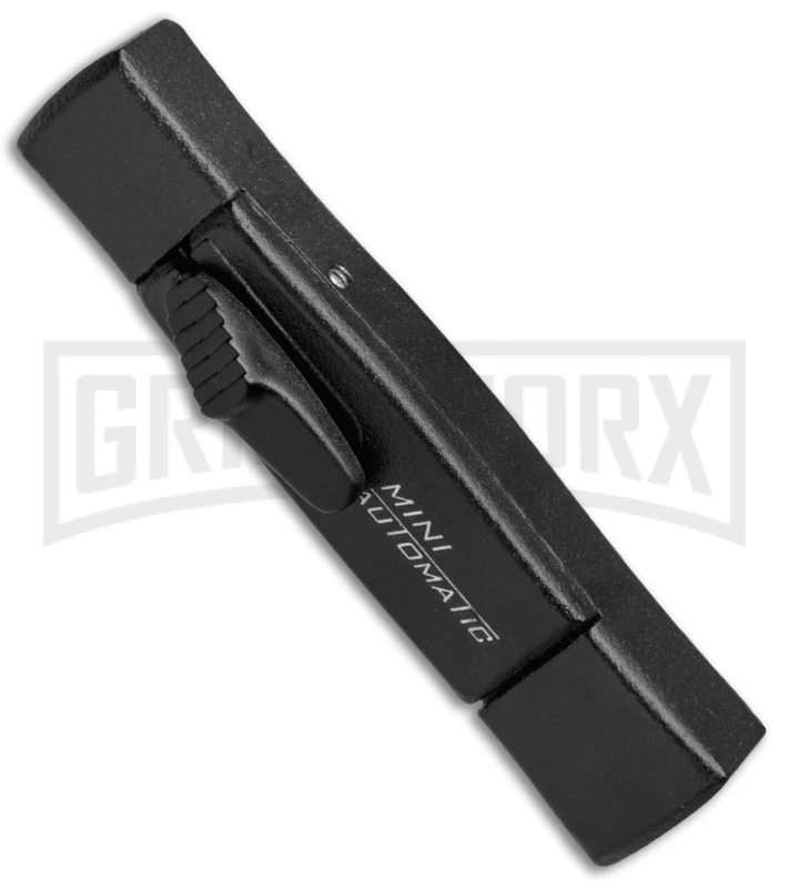 AKC Minion Concord Black OTF Automatic Knife - Flat Gold Plain 2 AKC Minion Concord Black OTF Automatic Knife - Flat Gold Plain - Image 2