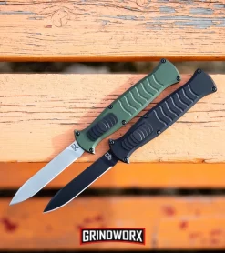 AKC X-treme EVO Black OTF Automatic Knife W/ Pocket Clip - Black Plain -Knives Sale Online Shop AKC X treme EVO OTF Automatic Knife Green Satin BHQ 105417 kp orange web large