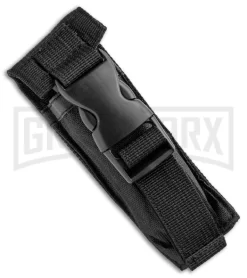 Atomic D/A Black G-10 OTF Automatic Knife - Drop Point Two Tone Plain -Knives Sale Online Shop Atomic DA Black G 10 OTF Auto DP TT Plain GX 33379 jr sheath large