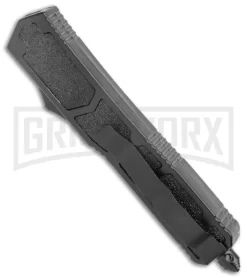 Atomic Slim Dagger Black OTF Automatic Knife - Two Tone Plain -Knives Sale Online Shop Atomic Dagger Black OTF Auto TT GX 32293 jr side large