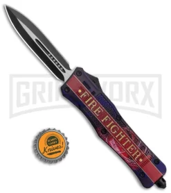 Atomic Defender Large OTF Automatic Knife Fire Fighter - Dagger Two-Tone -Knives Sale Online Shop Atomic Defender Large OTF Auto Fire Fighter Dagger TT GX 37362 jr bottlecap large