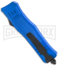 Atomic Defender Large OTF Automatic Knife Police Blue - 2 Tone Blue Dagger Serr -Knives Sale Online Shop Atomic Defender Large OTF Auto Police Blue Blue TT Dagger Serr GX 37325 jr side large