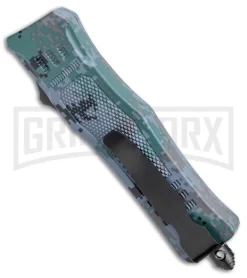 Atomic Defender Mini OTF Automatic Knife Digi Camo - Two Tone Tanto Serr -Knives Sale Online Shop Atomic Defender Mini OTF Auto Digi Camo TT Tanto Serr GX 38962 jr side large
