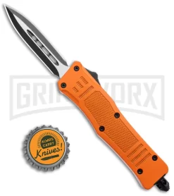 Atomic Defender Mini OTF Automatic Knife Orange - Two Tone Dagger -Knives Sale Online Shop Atomic Defender Mini OTF Auto Orange TT Dagger BHQ 141104 jr bottlecap large