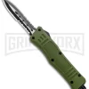 Atomic Defender Mini OTF Automatic Knife OD Green - Serr Black Dagger