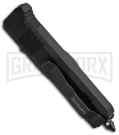 Atomic Shield Dagger Black OTF Automatic Knife - Plain 6 Atomic Shield Dagger Black OTF Automatic Knife - Plain -Knives Sale Online Shop Atomic Shield Dagger Black TT Plain BP 19060 jr side large