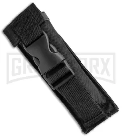 Atomic Shield Large Drop Point Black OTF Automatic Knife - Two Tone Serrated -Knives Sale Online Shop Atomic Shield Large DP Black OTF TT Serr GX 34162 jr sheath large