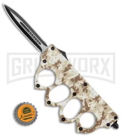Atomic Tan Digital Camo OTF Automatic Knuckle Knife - Dagger Two-Tone -Knives Sale Online Shop Atomic Tan Digital Camo OTF Auto Knuckle Knife Dagger TT GX 37560 jr bottlecap large