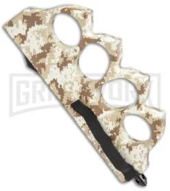 Atomic Tan Digital Camo OTF Automatic Knuckle Knife - Dagger Two-Tone -Knives Sale Online Shop Atomic Tan Digital Camo OTF Auto Knuckle Knife Dagger TT GX 37560 jr side large