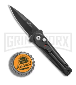 Bear Ops Black Bold Action III Mini Automatic Knife - Black Plain -Knives Sale Online Shop Bear Ops Bold Action III mini black black BHQ 68882 er bottlecap large