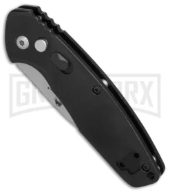 Bear OPS Bold Action X Black Aluminium Automatic Knife - Bead Blast Plain -Knives Sale Online Shop Bear Ops Bold Action X black aluminum BB BHQ 82584 er spine large