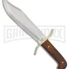 Bear & Son Gold Rush Bowie Cocobolo Fixed Blade - Satin Plain
