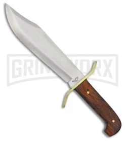 Bear & Son Gold Rush Bowie Cocobolo Fixed Blade - Satin Plain