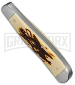 Bear & Son SD248 Slimline Trapper Stag Delrin Pocket Knife -Knives Sale Online Shop Bear Son Slimline Trapper Stag Delrin SD248 BHQ 68446 jr sheath large