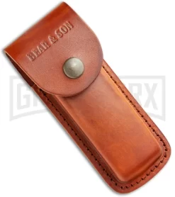 Bear And Son Black G-10 Automatic Lockback Knife - Satin Plain GA97 -Knives Sale Online Shop Bear and Son Auto LB Black G 10 Satin GA97 BHQ 120902 jr sheath large