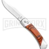 Bear And Son Rosewood Automatic Lockback Knife - Satin Plain
