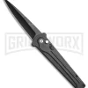 Bear Ops Black Bold Action III Automatic Knife - Black Plain
