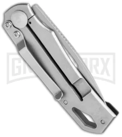 BlackFox Racli Frame Black G-10 Lock Folding Knife - Stonewash Plain -Knives Sale Online Shop BlackFox Racli FL Black G 10 SW 01FX855 BHQ 105770 jr side large