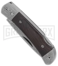 Boker Magnum Damascus Countess Ebony Folding Knife - Damascus Plain -Knives Sale Online Shop Boker Magnum Damascus Countess BHQ 80864 er spine large