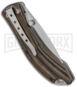 Boker Magnum Dark Earth Brown G-10 Folding Knife - Satin Plain -Knives Sale Online Shop Boker Magnum Dark Earth LL Brown G 10 01SC656 BHQ 34125 jr side large
