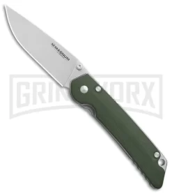 Boker Magnum Hope Green G-10 Folding Knife - Satin Plain