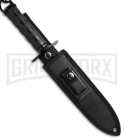 Boker Magnum 02MB935 Survivalist Fixed Blade - Black Plain -Knives Sale Online Shop Boker Magnum Survivalist Black 02MB935 BHQ 49549 jr sheath large