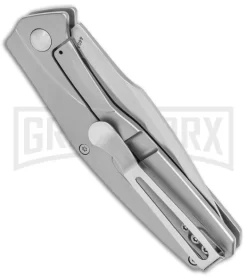 Boker Magnum The Milled One Steel Folding Knife - Satin Plain -Knives Sale Online Shop Boker Magnum The Milled One FL Satin BHQ 136007 jr side large