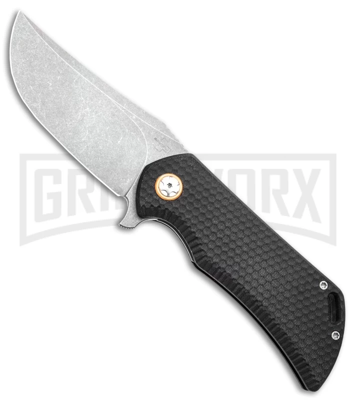 Boker Golem Liner Lock Knife Black G-10 - Stonewash Plain 1 Boker Golem Liner Lock Knife Black G-10 - Stonewash Plain