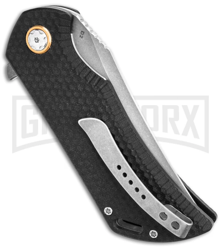 Boker Golem Liner Lock Knife Black G-10 - Stonewash Plain 3 Boker Golem Liner Lock Knife Black G-10 - Stonewash Plain - Image 3