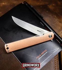 Boker Plus Kansei Nori Copper Liner Lock Knife (Satin Plain) -Knives Sale Online Shop Boker Plus Kansei Nori Liner Lock Knife Copper Satin 01BO896NSOI BHQ 99627 kp leather web large