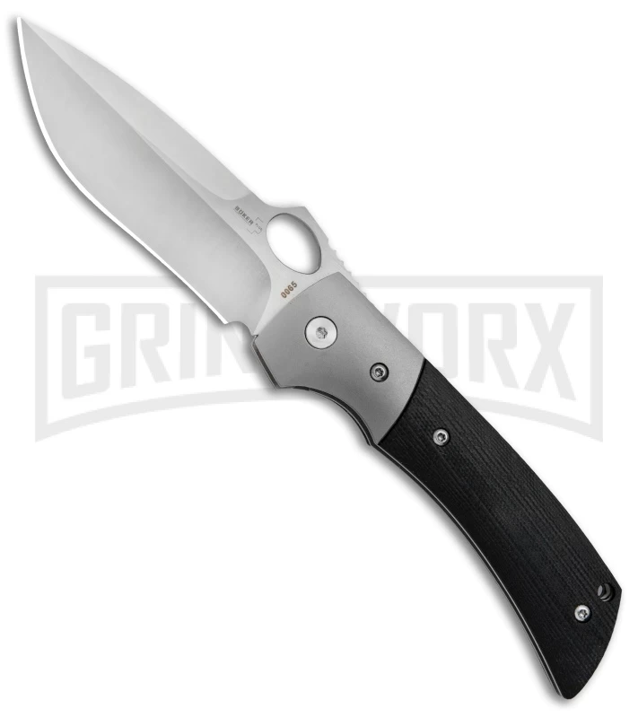 Boker Plus Marlowe Squail Black G-10 Folding Knife - Satin Plain 1 Boker Plus Marlowe Squail Black G-10 Folding Knife - Satin Plain