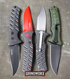 Boker Plus Strike Automatic Knife - Drop Point Black Plain -Knives Sale Online Shop Boker Plus Strike Drop Point Automatic Knife OD Green Black D2 BHQ 97033 kp canvas bag web large