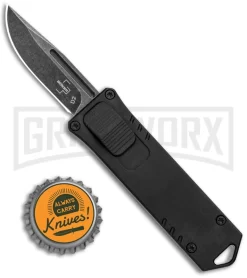 Boker Plus USB OTF Black Automatic Knife Aluminum - Black SW Plain -Knives Sale Online Shop Boker Plus USB OTF Auto Black Aluminum Black SW BHQ 120633 jr bottlecap large