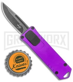 Boker Plus USB OTF Black Automatic Knife Aluminum - Purple SW Plain -Knives Sale Online Shop Boker Plus USB OTF Auto Purple Aluminum Black SW 06EX277SOI BHQ 125999 jr bottlecap large
