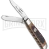 Boker Mini Trapper Brown Jigged Bone Pocket Knife - Mirror Plain