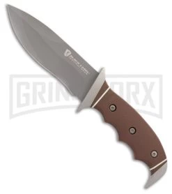 Browning Black Label Shadowfax Brown G-10 Fixed Blade Knife - Gray Plain