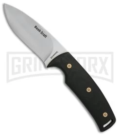 Browning Bush Craft Ultra Black G-10 Fixed Blade Knife - Satin Plain