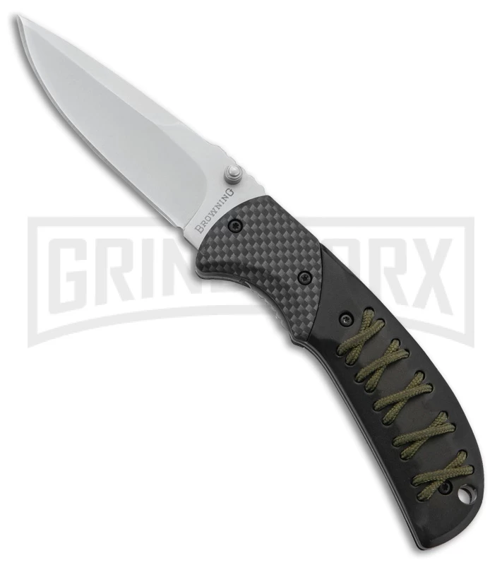 Browning The 95 Black Manual Folding Knife - Satin Plain 1 Browning The 95 Black Manual Folding Knife - Satin Plain