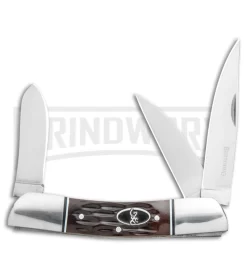 Browning Triple Edge Brown Jigged Bone Pocket Knife