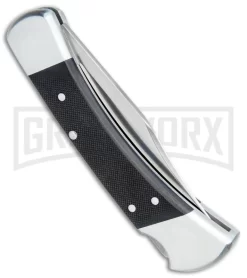 Buck Knives Buck 110 Elite Automatic Black G-10 Lockback Knife - Satin Plain 7 Buck Knives Buck 110 Elite Automatic Black G-10 Lockback Knife - Satin Plain -Knives Sale Online Shop Buck 110 Elite Automatic LB Black G 10 Satin 0110BKSA BHQ 79345 jr side 1 large