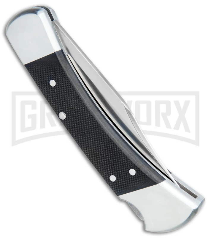 Buck Knives Buck 110 Elite Automatic Black G-10 Lockback Knife - Satin Plain 3 Buck Knives Buck 110 Elite Automatic Black G-10 Lockback Knife - Satin Plain - Image 3